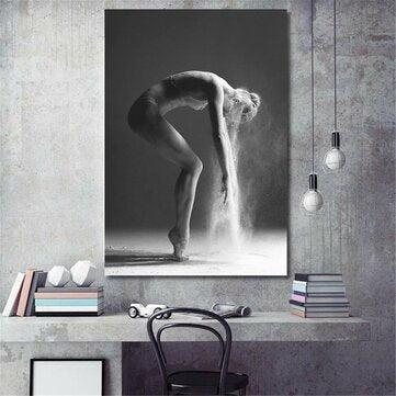 Nordic Dancing Girl Canvas Oil Printed Paintings Home Wall Poster Decor Unframed Decorations - Trendha
