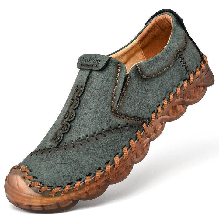Men's Handmade Casual Breathable Leather Shoes - Trendha