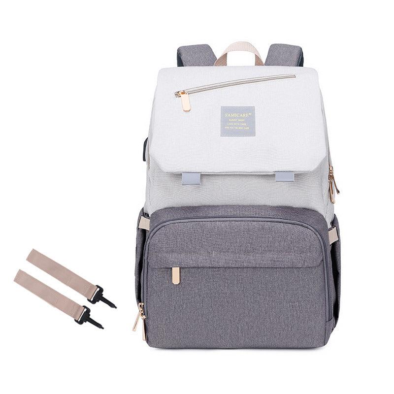 Multifunctional Double-shoulder Mother And Baby Bag - Trendha