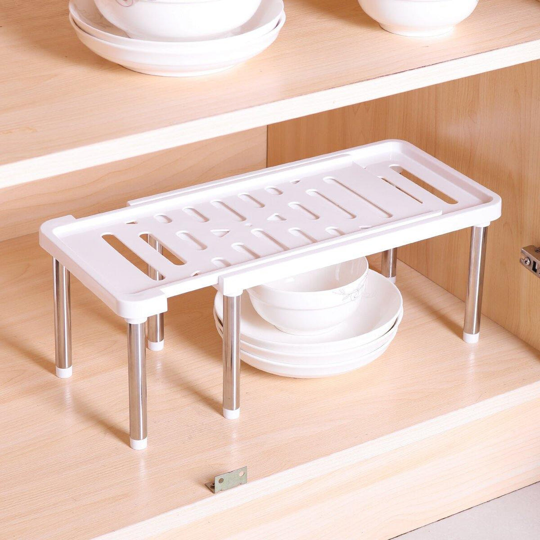 Adjustable Removable Under Sink Storage Tidy Shelf Kitchen Rack Organiser - Trendha