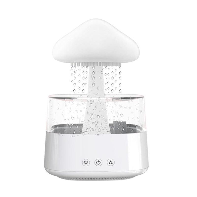 2-in-1 Desk Humidifier Rain Cloud Aromatherapy Essential Oil Zen Diffuser & Raining Cloud Night Light Mushroom Lamp - Trendha