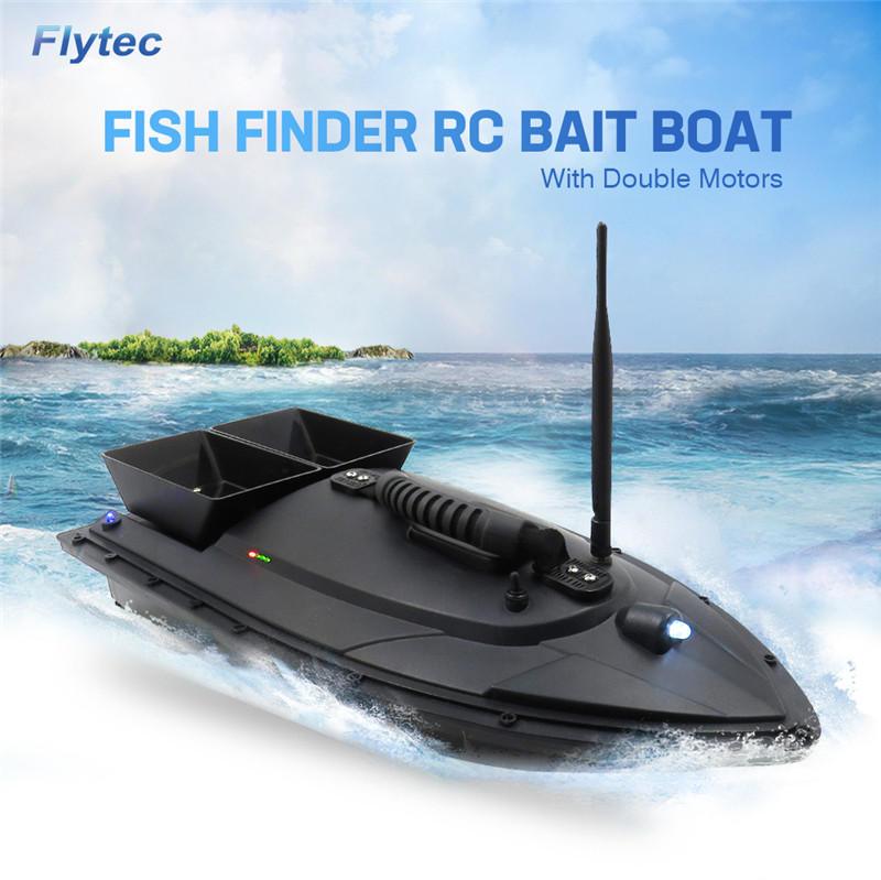 Flytec 2011 5 50cm Fishing Bait RC Boat Fish Finder 5.4km/h Double Motor Toys - Trendha