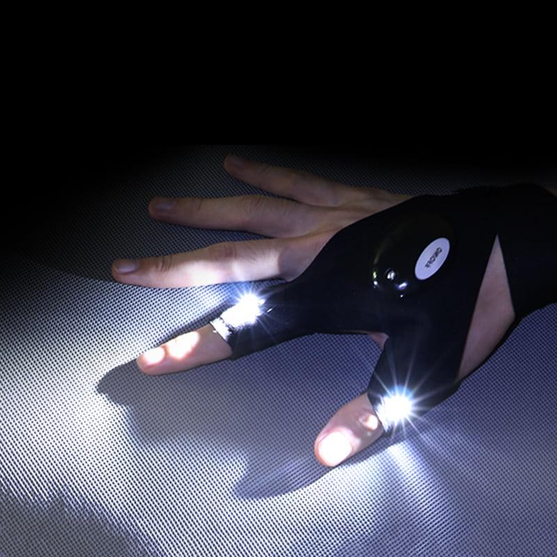 Fingerless LED Light Work Glove