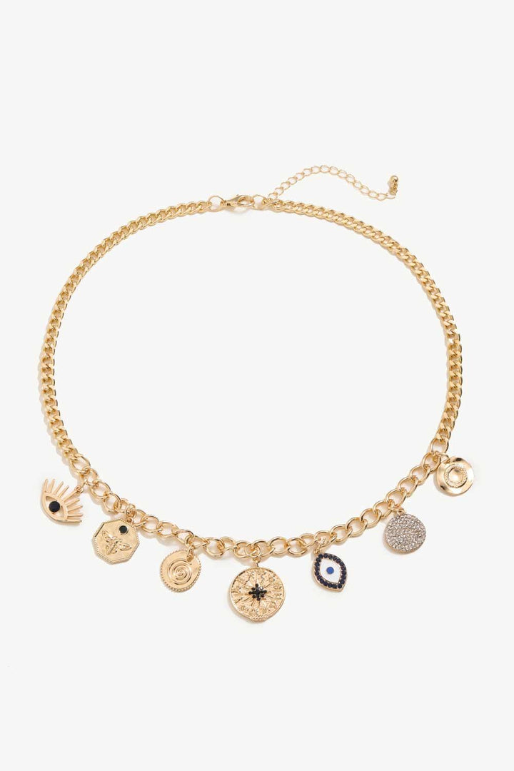 Multi-Pendant Chain Necklace - Trendha
