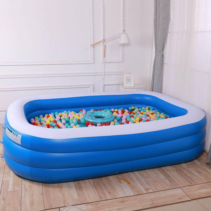 Foldable Inflatable Swimming Pool for Adults and Kids - Portable 3-Layer Bath Bathtub for Indoor/Outdoor Use - Trendha