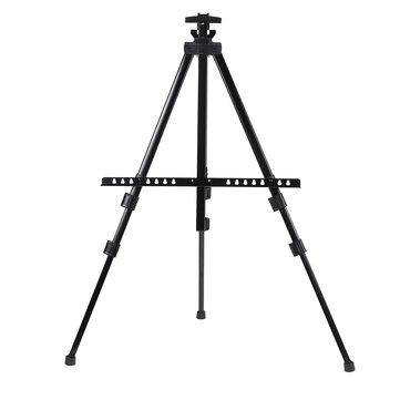 Telescopic Tripod Easel Portable Height Adjustable Metal Sketch Easel Stand Foldable Travel Easel Aluminum Alloy Easel Sketch Drawing For Artist Art Supplies - Trendha
