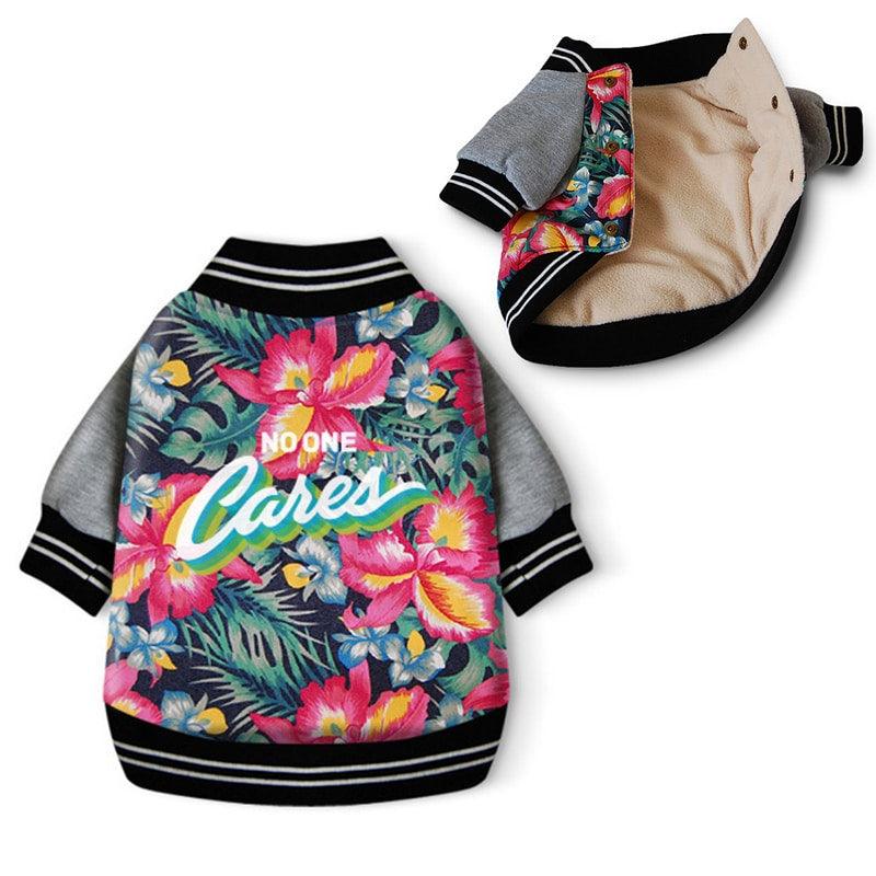 Fashion Floral Patterned Dog Jacket - Trendha