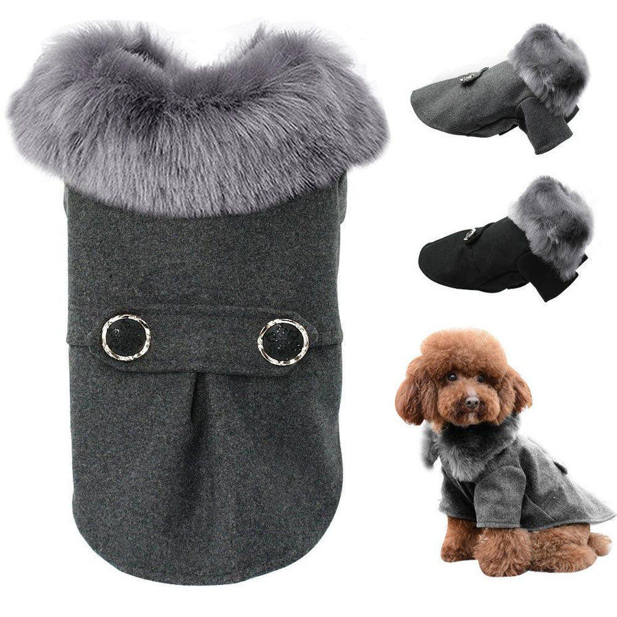 Fashion Woolen Dog Jacket - Trendha
