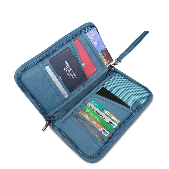 BUBM THZ-SL Travel Passport Holder Documents Organizer Money ID Card Cover Wallet Cash Pouch - Trendha