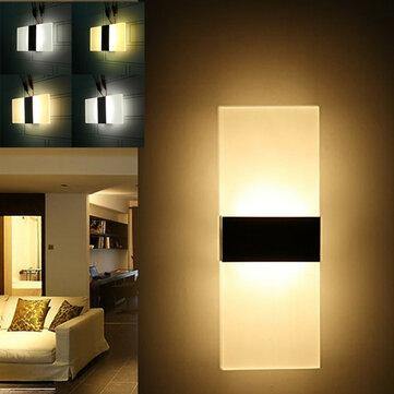 Modern Acrylic 5W LED Wall Sconces Aluminum Light Surface Mounted Pathway Fixtures Night Lamp AC85-265V - Trendha