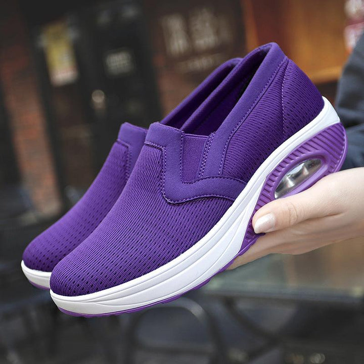 New Flying Weaving Women's Casual Sports Shoes Soft Sole Breathable - Trendha