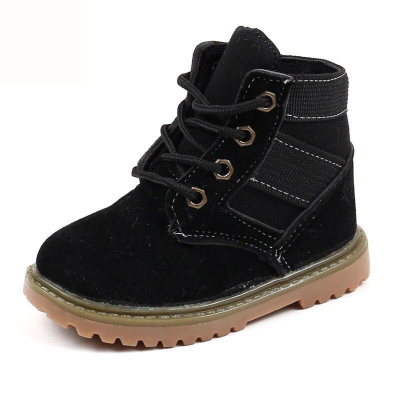 Kid's Waterproof Leather Martin Boots - Trendha
