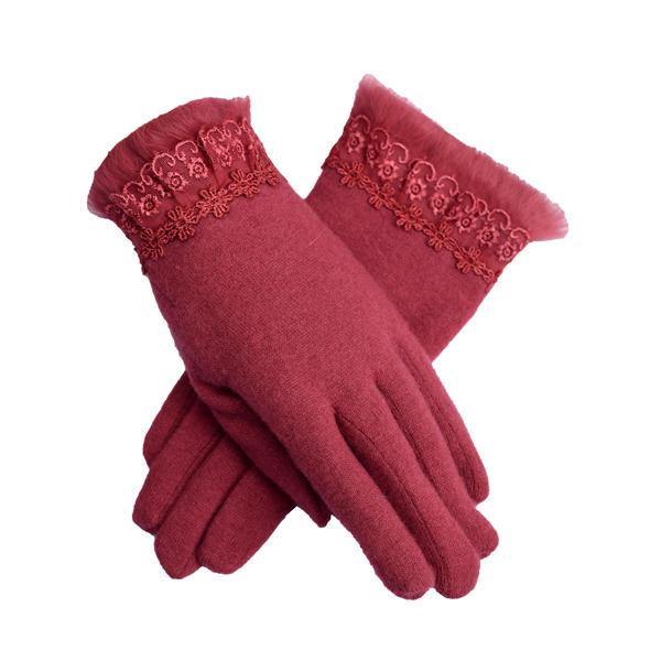 LYZA Women Warm Elegant Wool Gloves - Trendha