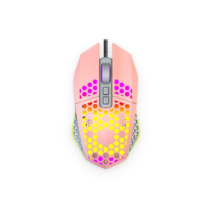 Pink Comb Textured Mouse - Trendha