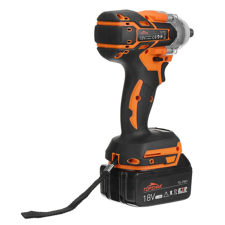 Topshak TS-PW1 Brushless Impact Wrench LED 15000mAh Rechargeable Woodworking Maintenance Tool W/ Battery - Trendha