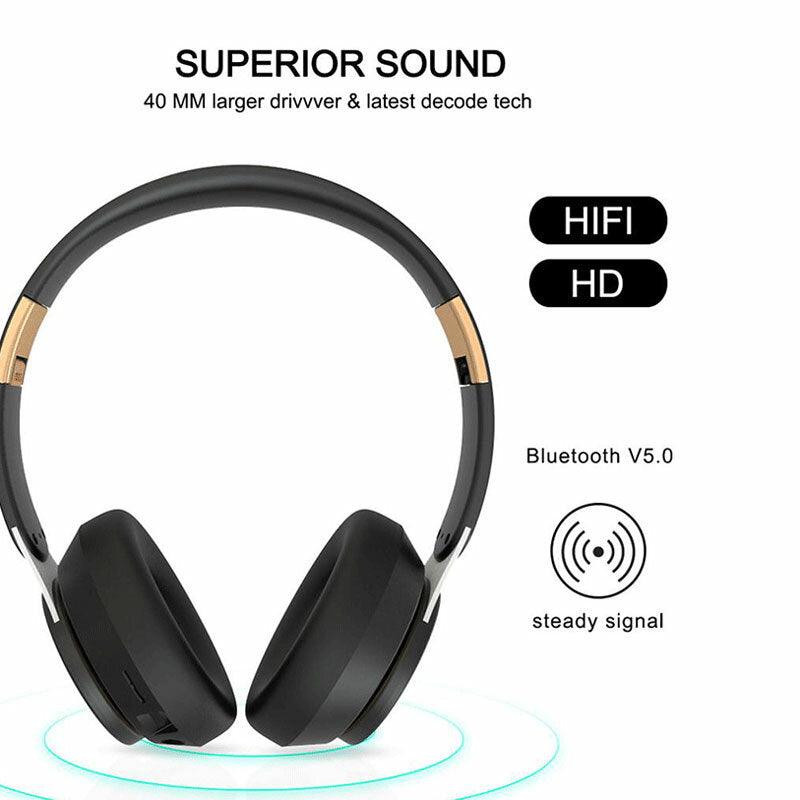 Bakeey 07S Wireless Headphone Foldable Headset 20H Playtime bluetooth Earphone Over Ear Stereo Built-in Mic - Trendha