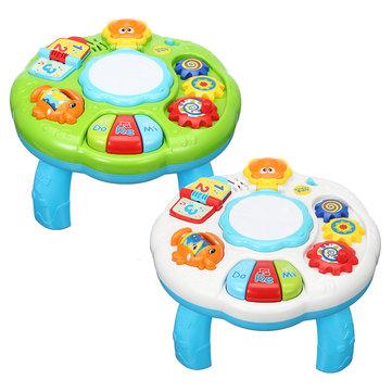 Educational Piano Pat Drum Musical Baby Activity Learning Table Game Playing Toys - Trendha
