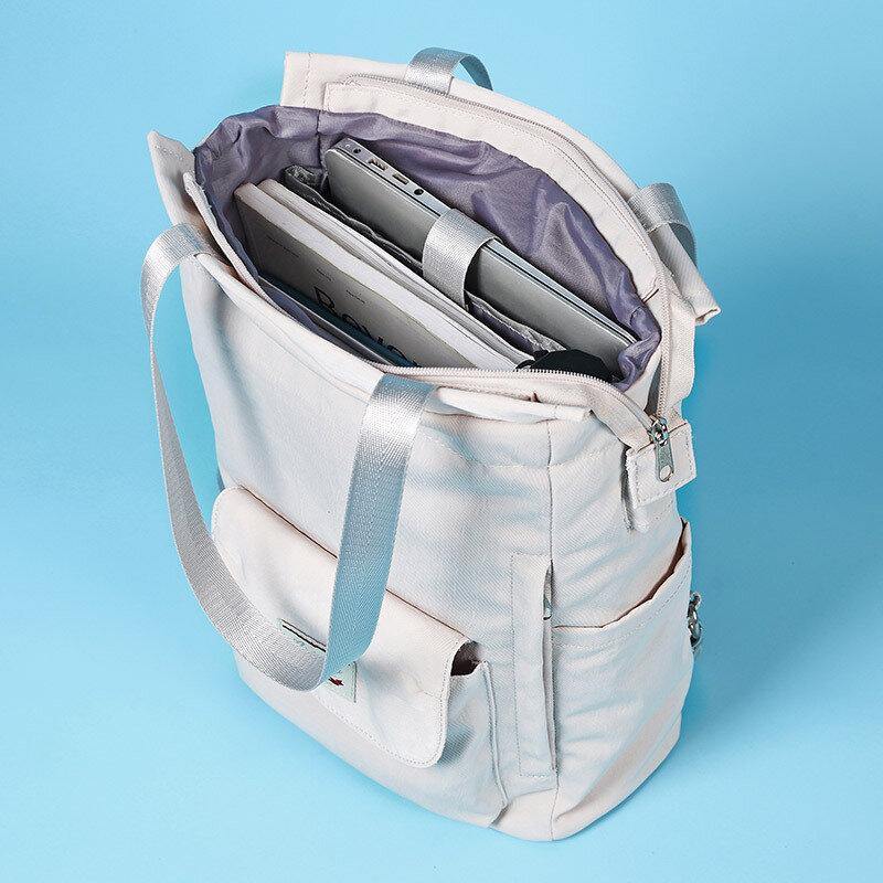 Women Waterproof Multi-carry Student School Bag Laptop Bag Backpack - Trendha