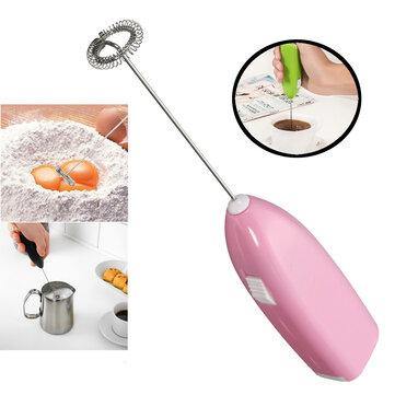 Kitchen Coffee Latte Chocolate Electric Milk Frother Handheld Foamer Whisk Mixer - Trendha