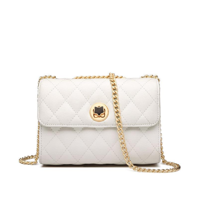Fashion Net Celebrity Rhombic Chain Ladies Slung Popular One-shoulder Small Bag - Trendha