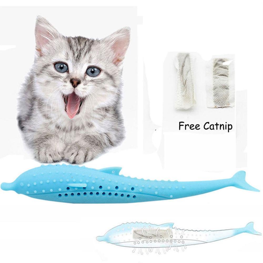Fish Shaped Chewing Toy for Cats - Trendha