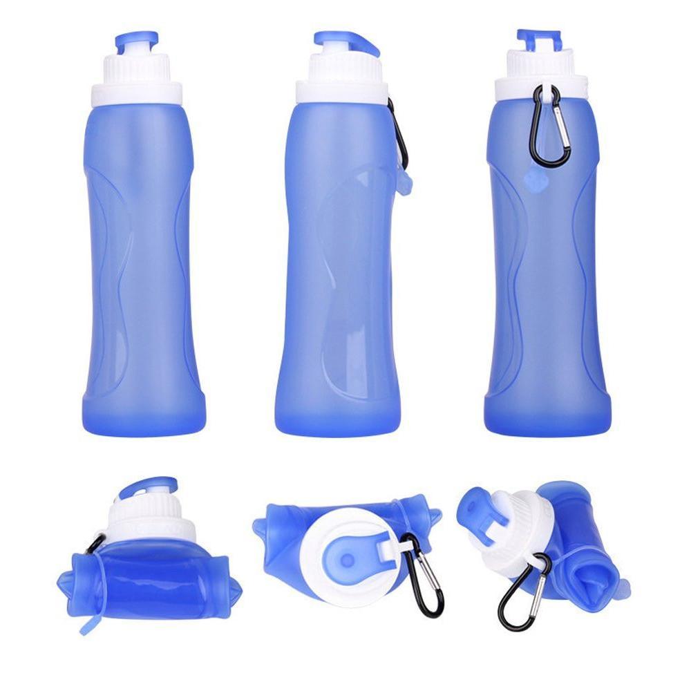 Flexible Silicone Sport Water Bottle