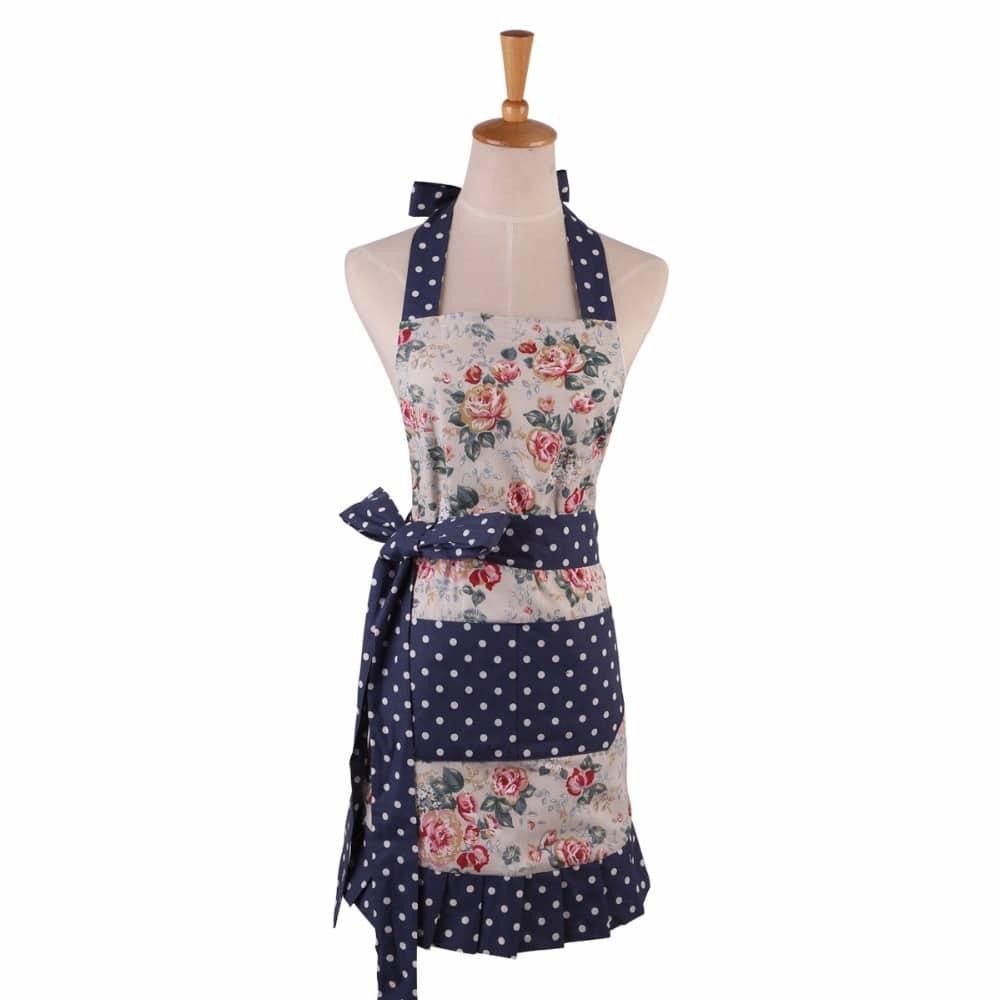 Floral 100% Cotton Apron for Women
