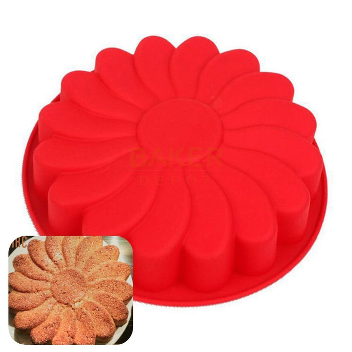 Flower Shaped Silicone Cake Molds - Trendha