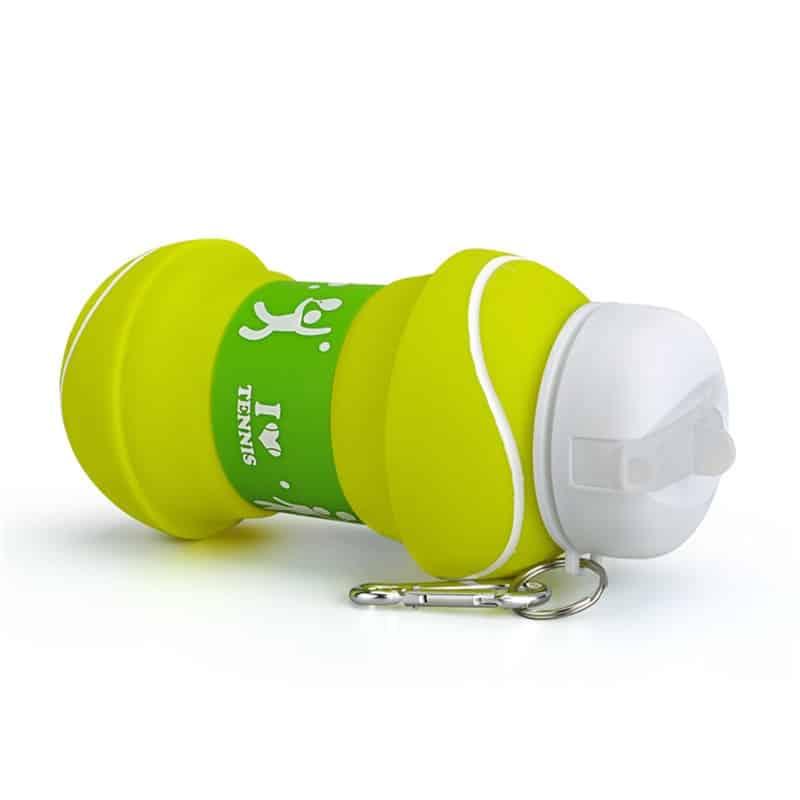 Foldable Football / Basketball / Tennis Leakproof Silica Gel Kid's Water Bottle - Trendha