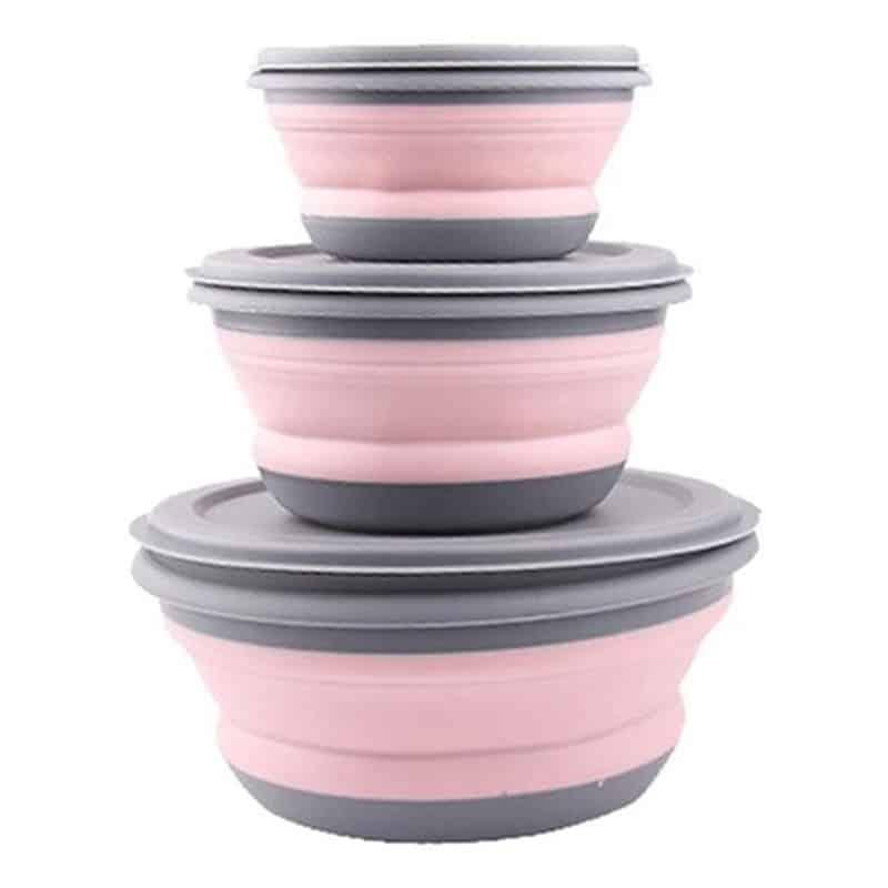 Folding Lunch Box Set, 3 Pcs