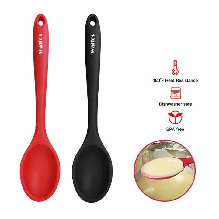 Food Grade Silicone Long Handled Soup Spoon - Trendha