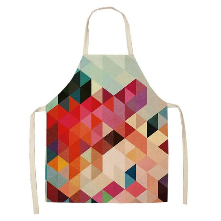 Geometric Printed Kitchen Apron - Trendha