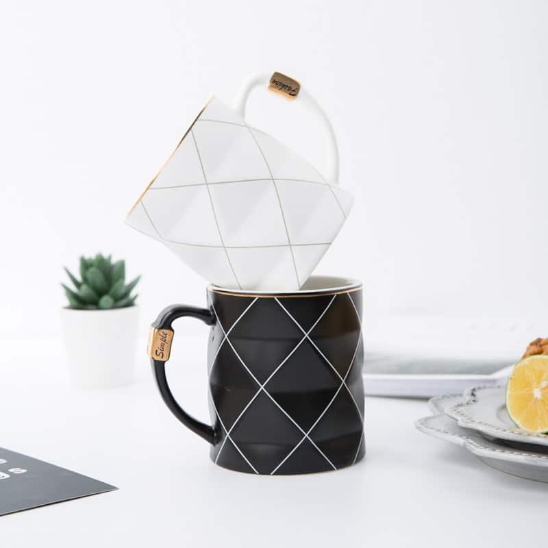 Geometry Design Ceramic Mug - Trendha