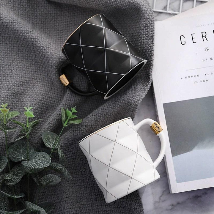 Geometry Design Ceramic Mug - Trendha