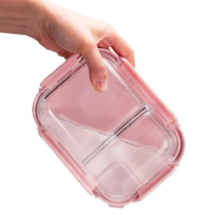 Glass Lunch Box with Durable Locking Lid - Trendha