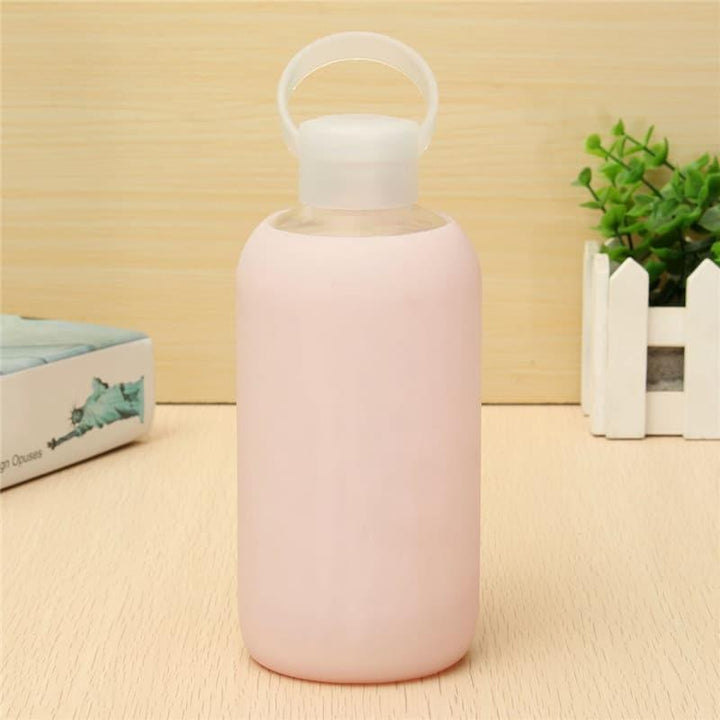 Glass Water Bottle with Silicone Case - Trendha