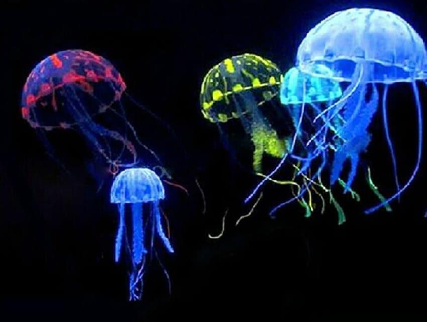 Glowing Silicone Artificial Jellyfish - Trendha