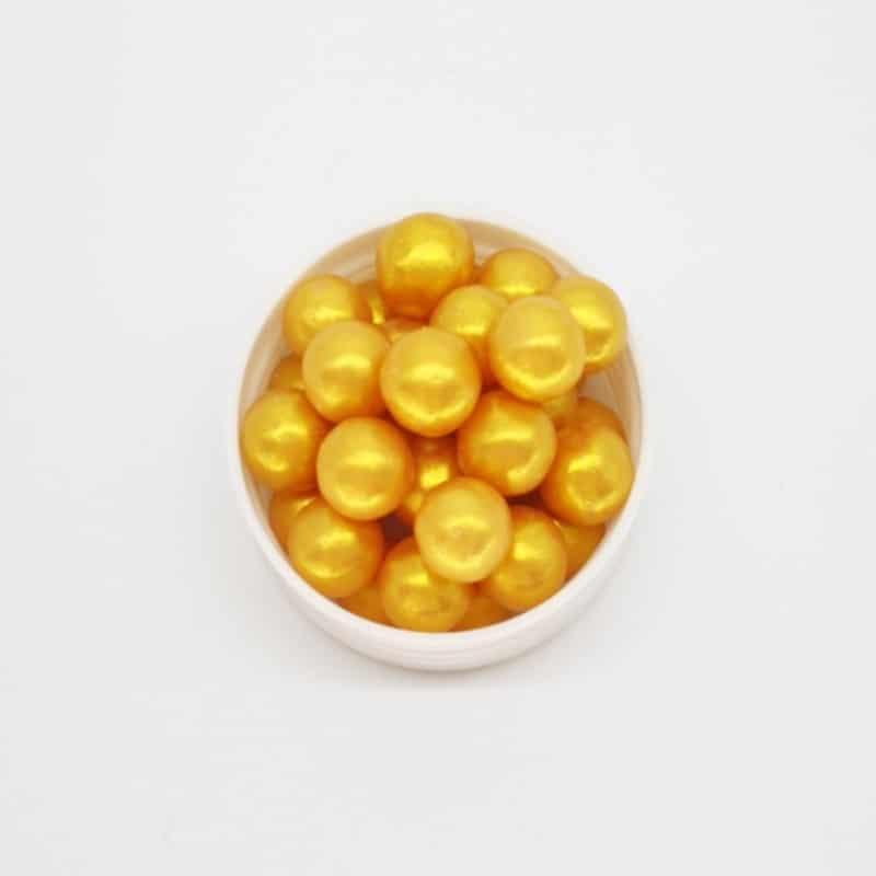 Golden Pearl Sprinkles in Different Sizes - Trendha