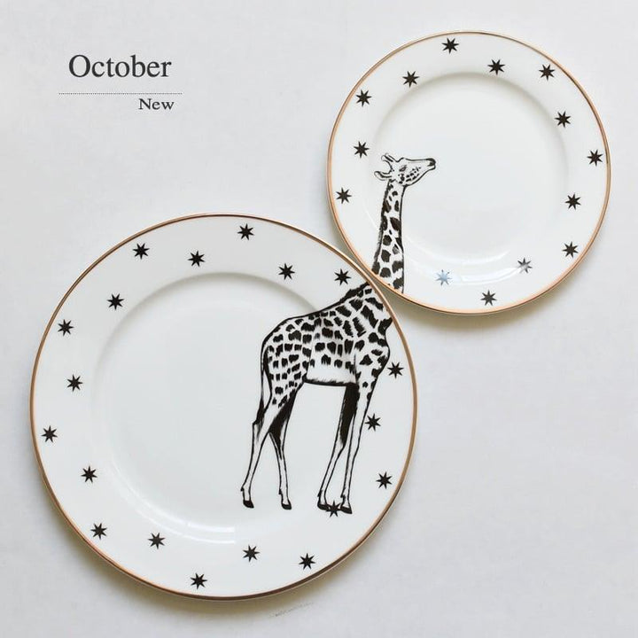 Graphic Animal Print Plates 2 Pcs Set - Trendha