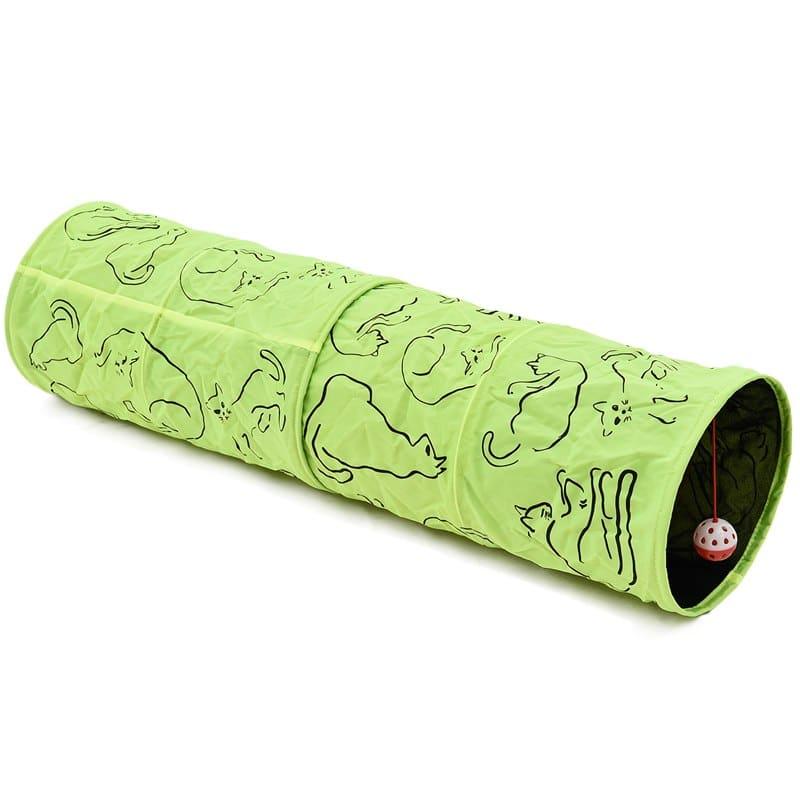 Green Nylon Tunnels For Cats - Trendha