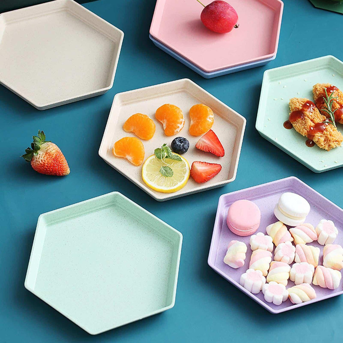 Hexagon Sjaped Wheat Straw Plate