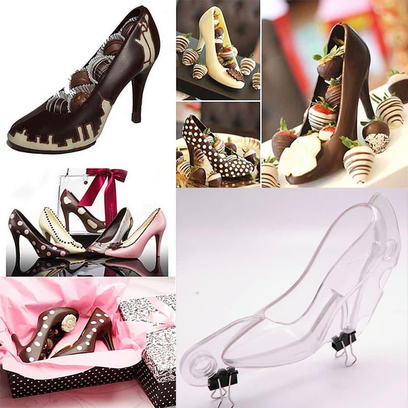 High-Heel Shoes Shaped Plastic Chocolate Molds - Trendha