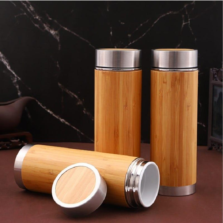 High-Quality Bamboo Coffee Thermos - Trendha