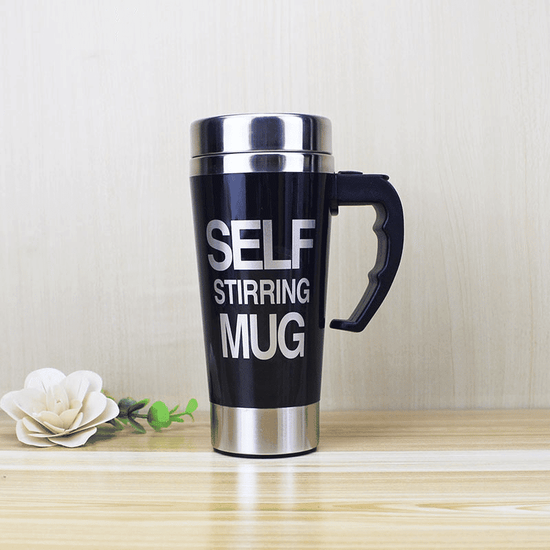 High Self-Stirring Mug with Handle