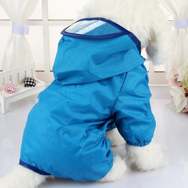 Hooded Dog Raincoat with Peak - Trendha