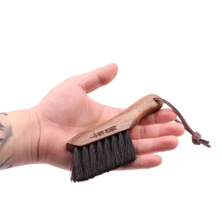 Horse Hair Coffee Brush with Walnut Handle