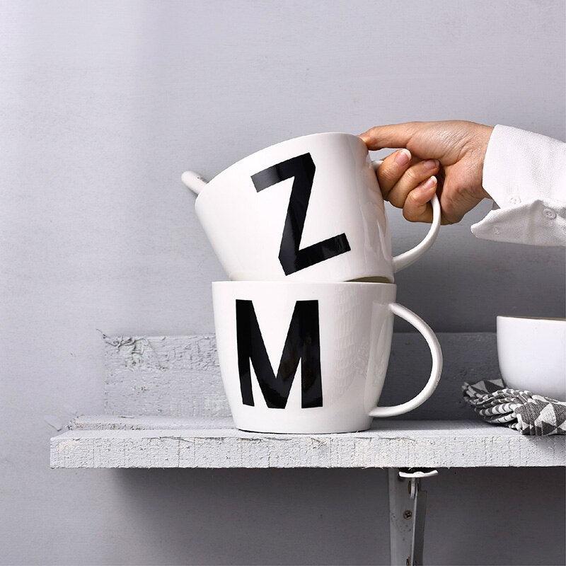 Initial Ceramic Mug - Trendha