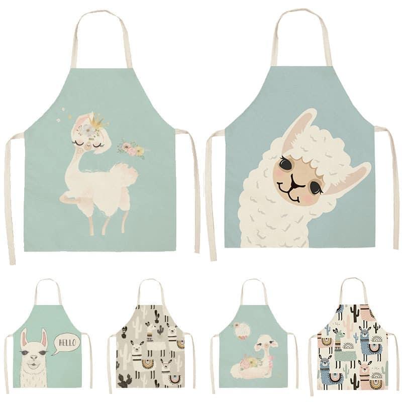 Kawaii Llama Apron - Trendha