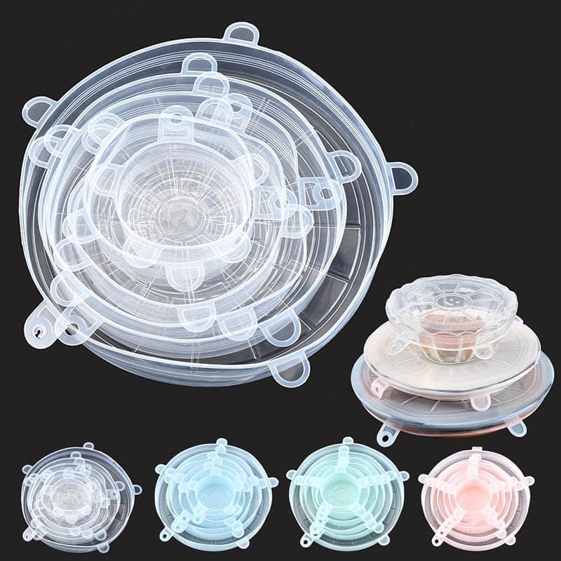 Kitchen Universal Silicone Bowl Cover Set 6 Pcs - Trendha