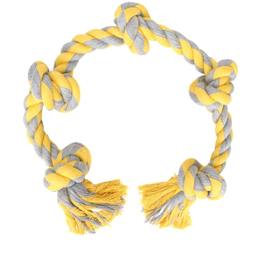 Knitted Colorful Knots Gnawing Toy - Trendha